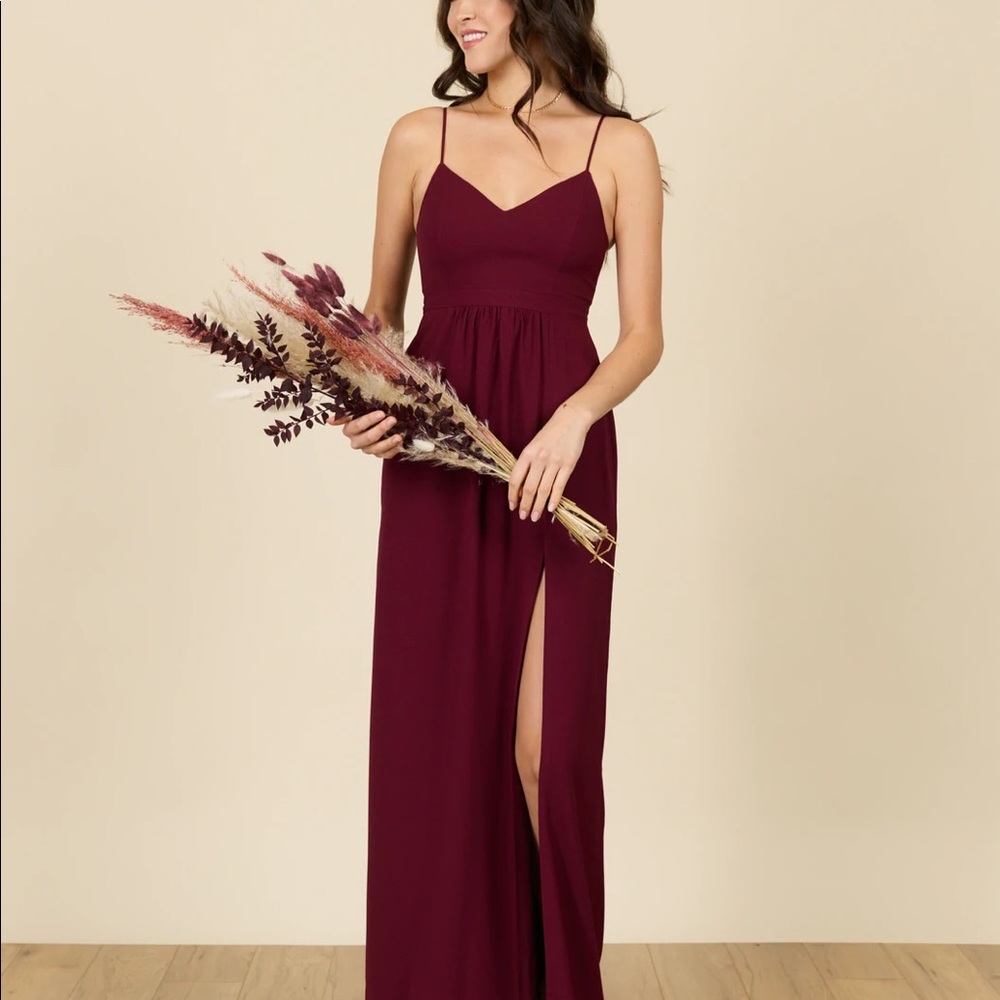 Park & Fifth Valdes dress burgundy